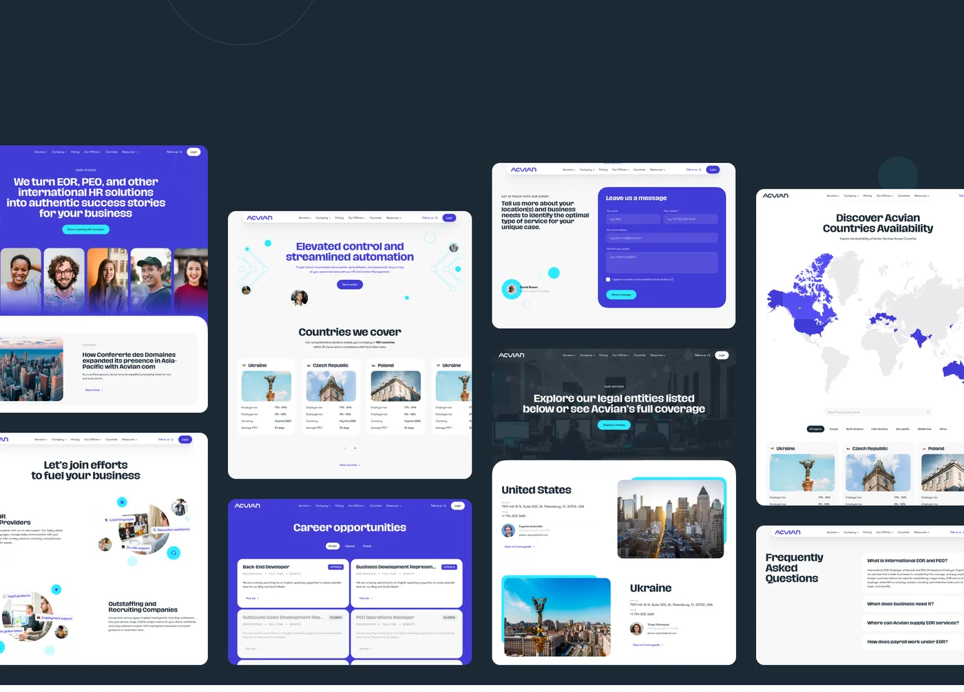 More Acvian pages: case studies, countries, careers, contacts, map and FAQ