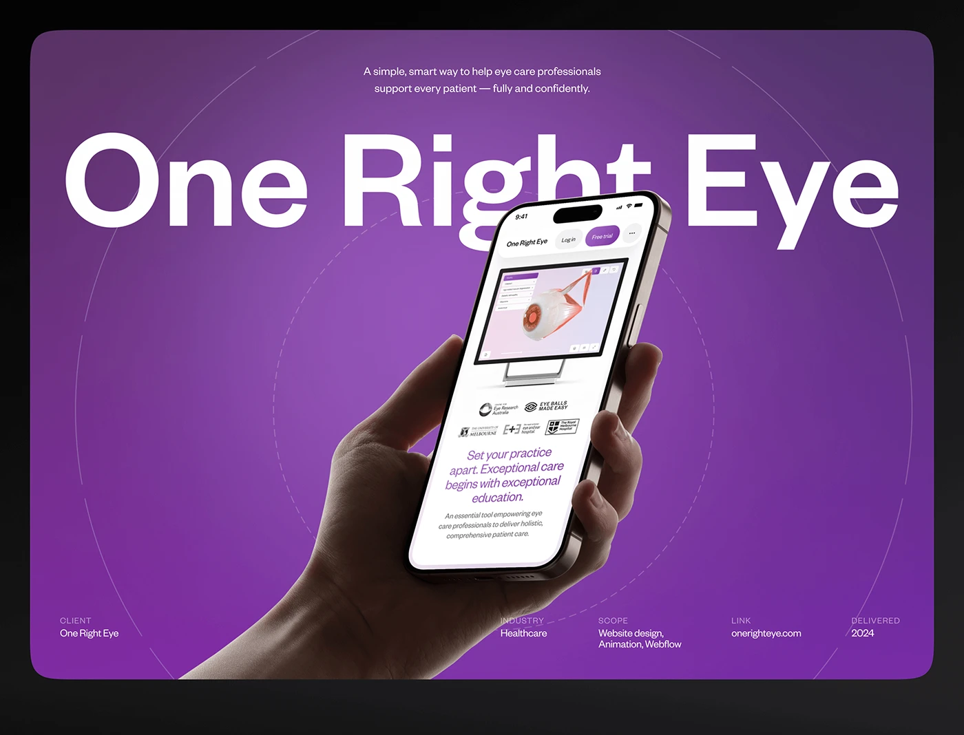 One Right Eye on a phone