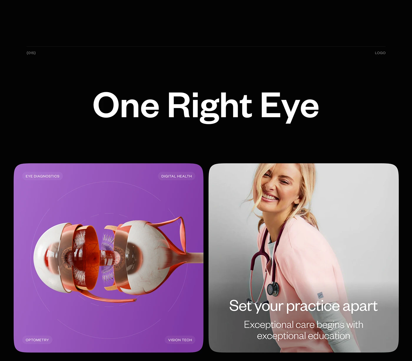 One Right Eye logo and key visuals